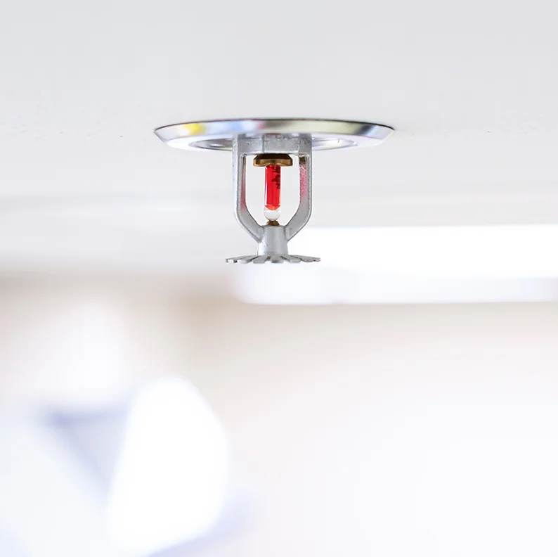 fire sprinkler in ceiling